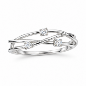 airy open ring with three stones 1