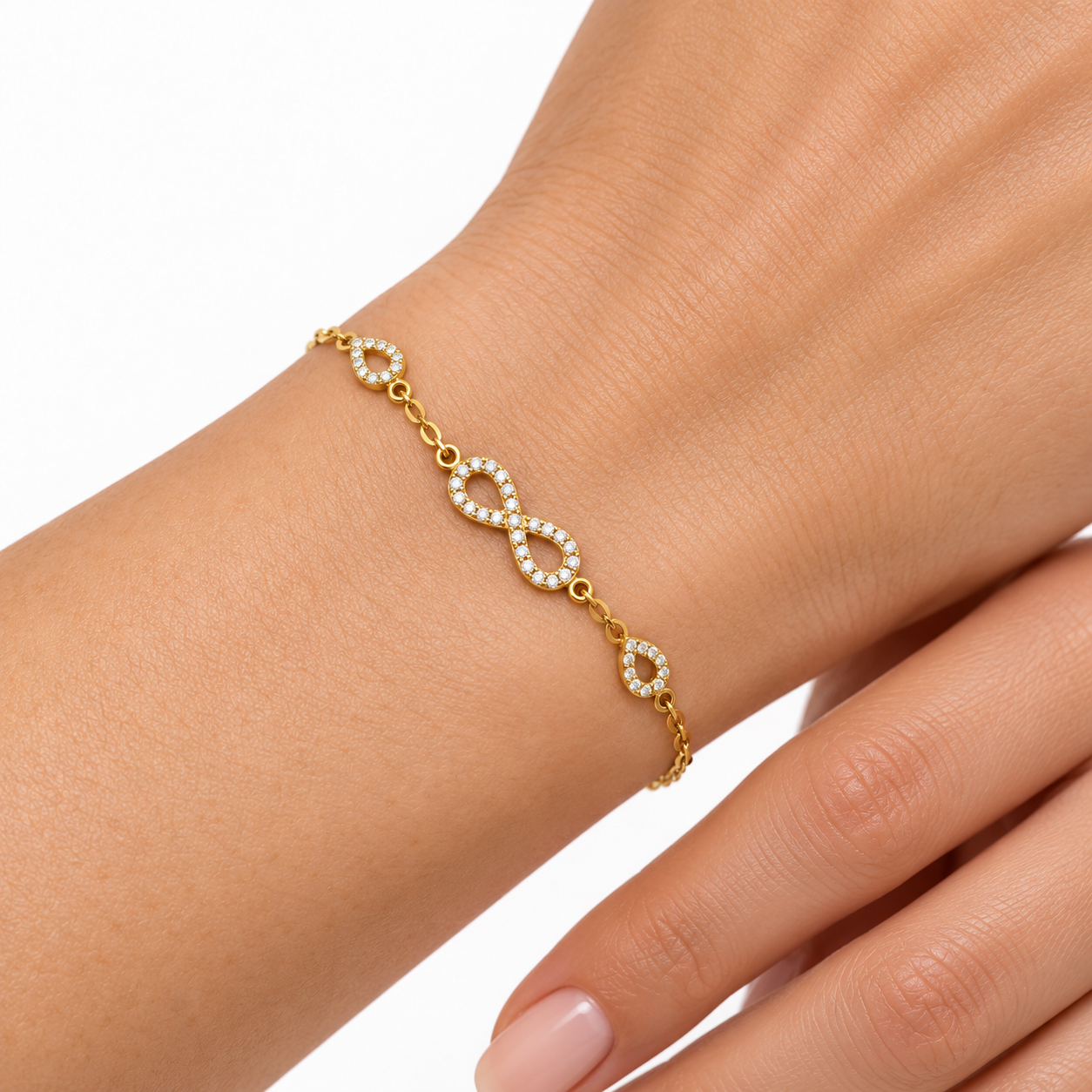 delicate yellow gold infinity bracelet delicate yellow gold infinity bracelet