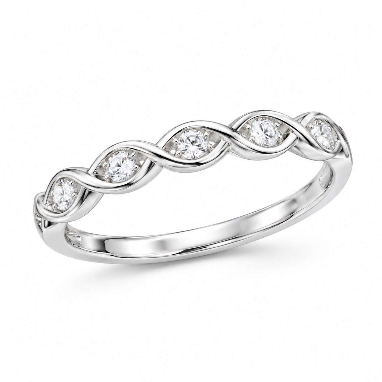 intertwined white gold marquise stone ring 1 intertwined white gold marquise stone ring 1
