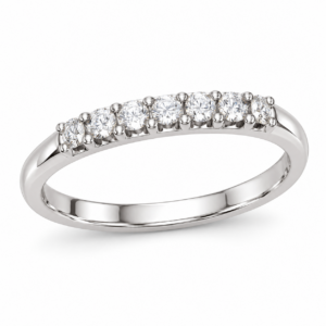 single row diamond band ring 1